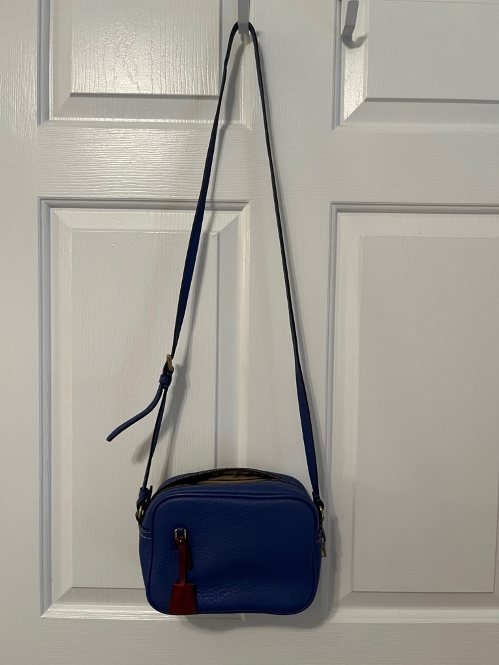 EUC Jcrew Blue Crossbody Leather bag